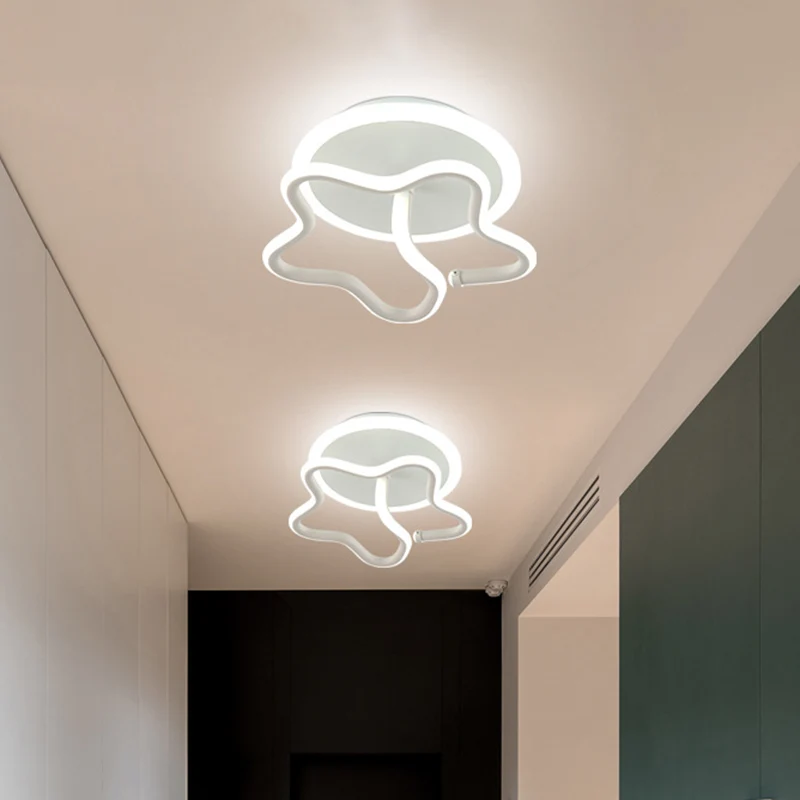 Ster acryl plafondverlichting minimalisme wit/goud/koffie LED semi-inbouwlamp warm/wit licht voor gang Clearhalo