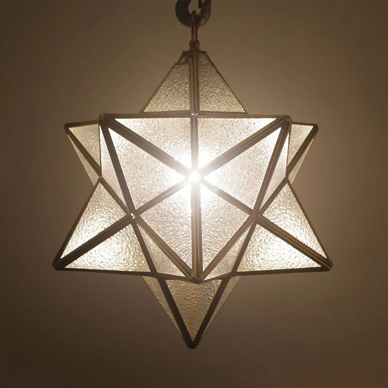 Ster hanglamp modernisme wit/opaal matglas 1 kop hanglampset voor woonkamer Clearhalo