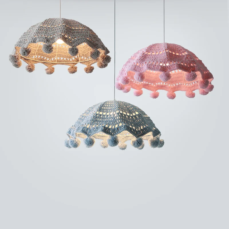 Stoffen parapluvorm hanglamp 1 kops hanglamp Scandinavische stijl voor meisjesslaapkamer Clearhalo