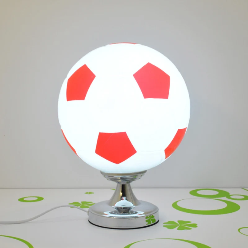 Studeerkamer Voetbaltafellamp Opaalglas 1 Kop Sport Stijlvolle leeslamp Clearhalo