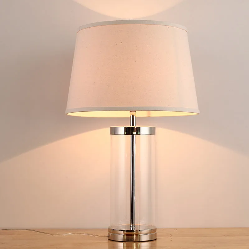 Taps toelopende drumtaakverlichting Hedendaagse stof 1 kop Leesboeklicht wit Clearhalo