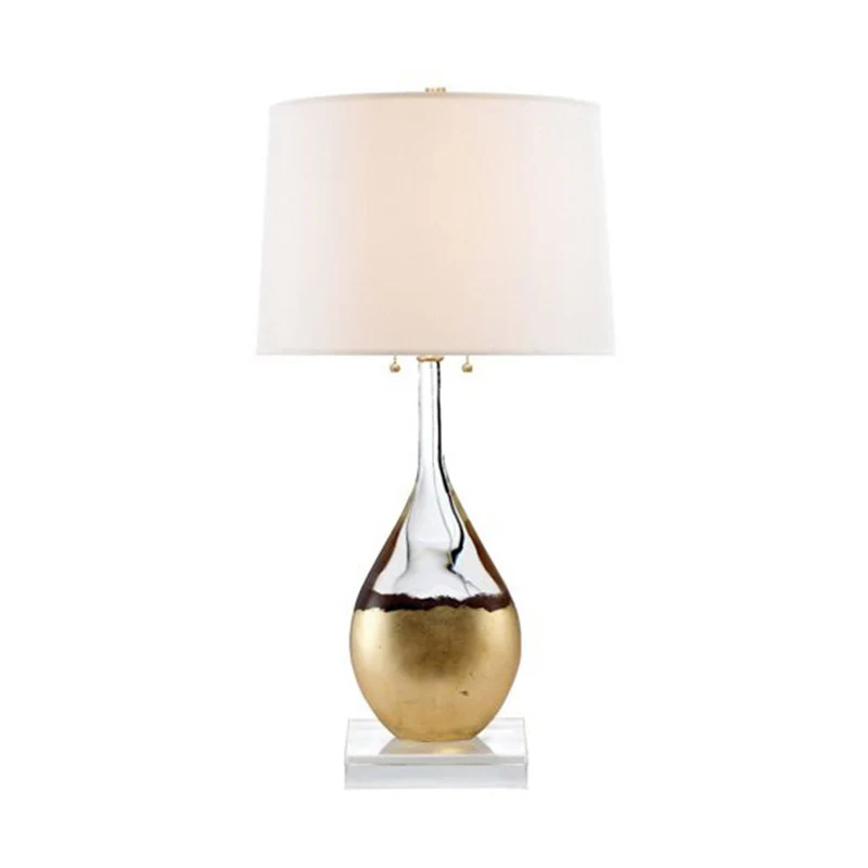 Taps toelopende drumtaakverlichting Modernisme Stof 1 hoofdleesboeklicht goud voor slaapkamer Clearhalo