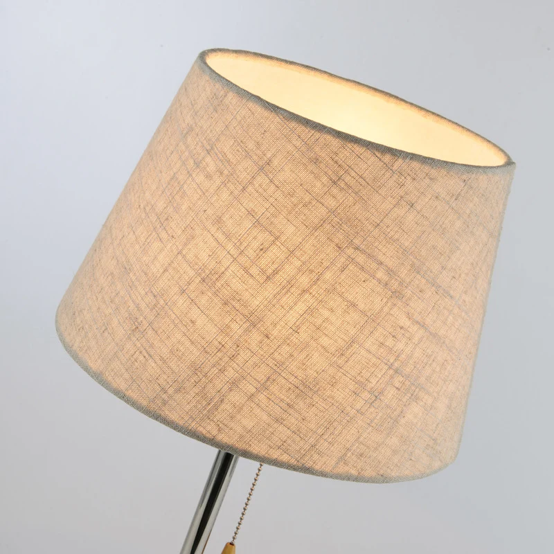 Taps toelopende vloerstaande lamp modernisme stof 1 licht leesbare vloerlamp beige met voet Clearhalo