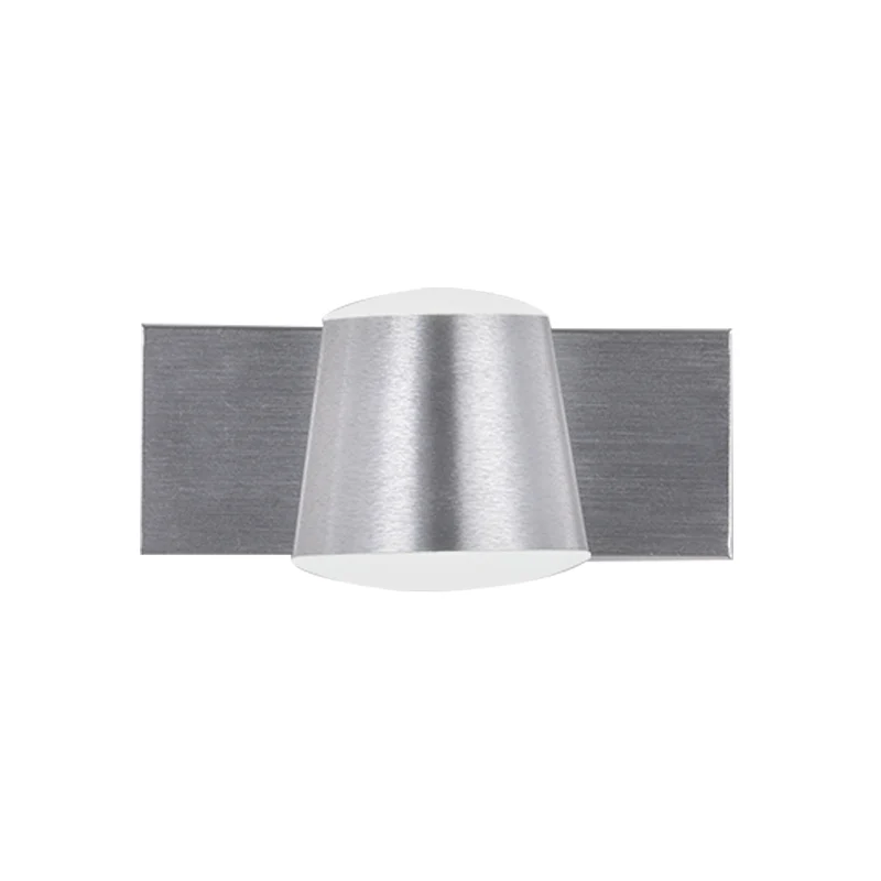 Taps toelopende woonkamer ijdelheid blaker eenvoudige stijl metaal 1/2/3 hoofden zilveren wandlamp warm / wit licht Clearhalo