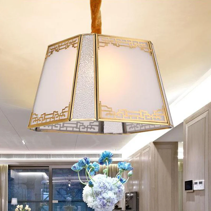 Torenvormige kroonluchter van wit matglas, eenvoudige hanglamp met 5 koppen de hal Clearhalo