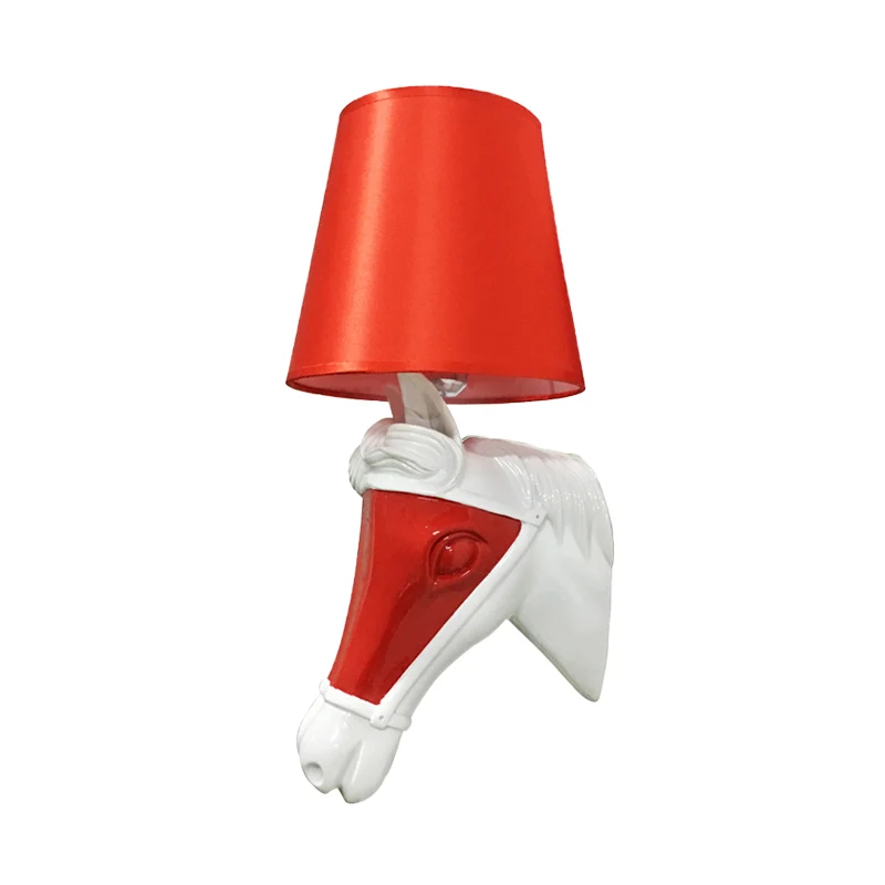 Traditionele taps toelopende schans 1 lamp stof wandmontage verlichting wit/rood voor slaapkamer Clearhalo