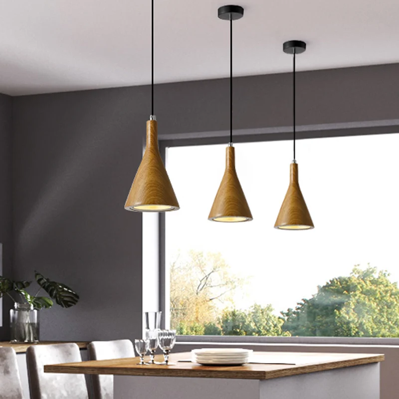Trompet Hangende Plafondlamp Nordic Cement 1 Licht Zwart/Wit/Bruin Hanglamp Clearhalo