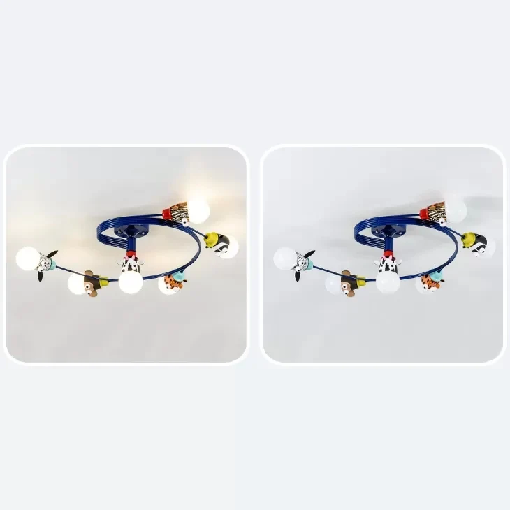 Twist Arm semi-inbouwlamp met moderne metalen LED-plafondlamp voor kantoor Clearhalo