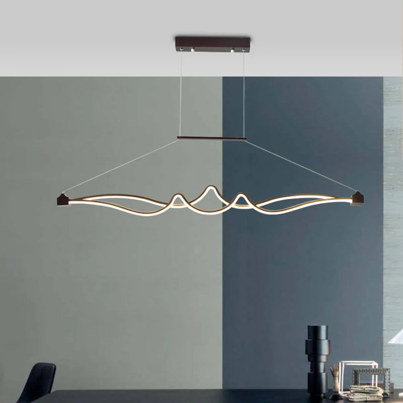 Twisted Island hanglamp moderne metalen eetkamer LED-plafondlamp Clearhalo