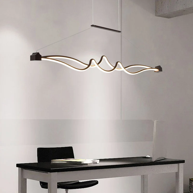 Twisted Island hanglamp moderne metalen eetkamer LED-plafondlamp Clearhalo
