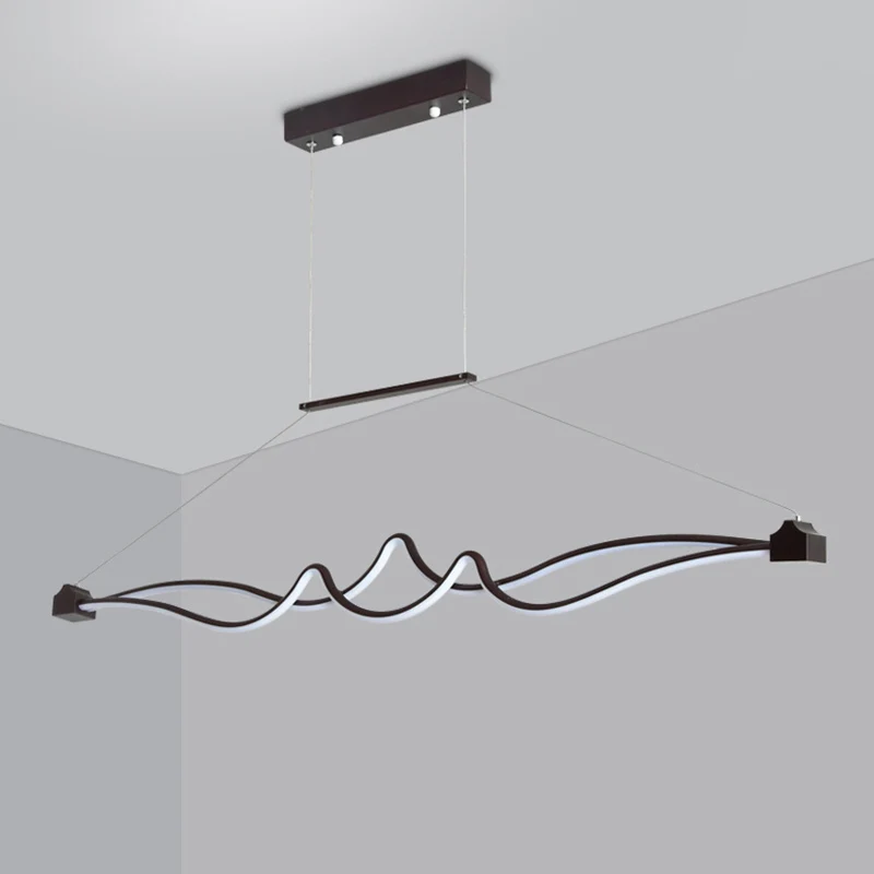Twisted Island hanglamp moderne metalen eetkamer LED-plafondlamp Clearhalo