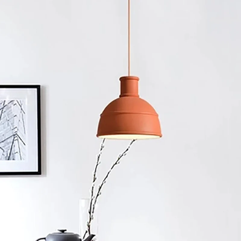 Urn hanglamp modernisme metaal 1 kop rode plafondophanglamp voor eetkamer Clearhalo