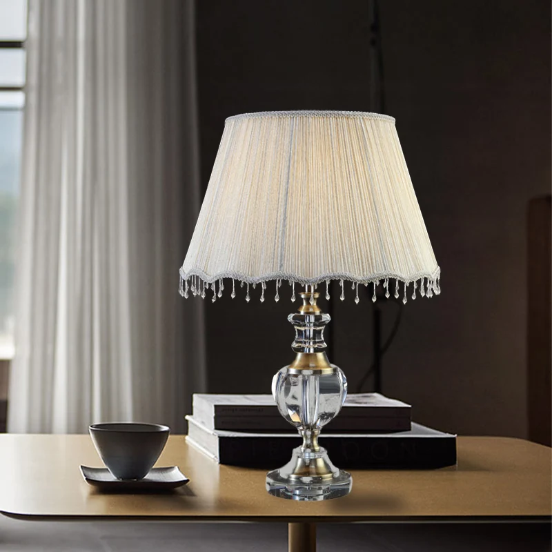 Urnvorm Taakverlichting Modernistisch Helder Kristal 1 Kops Grijze Leeslamp, 14"/16" Breed Clearhalo