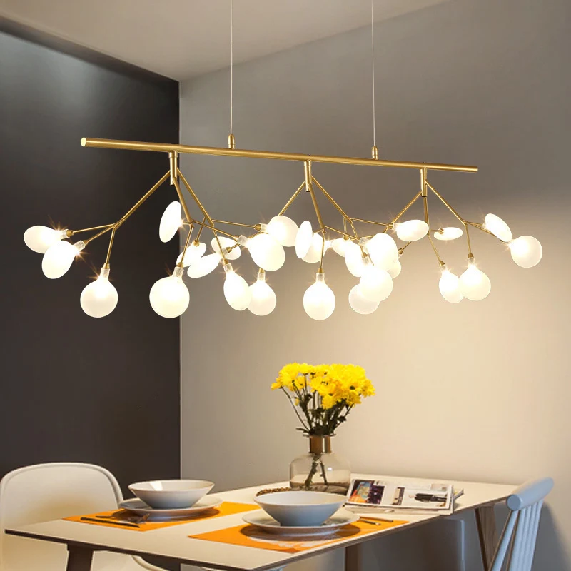 Verstelbaar ophangkoord 27 lampen Eilandverlichting Moderne Firefly metalen hanger voor slaapkamer Clearhalo