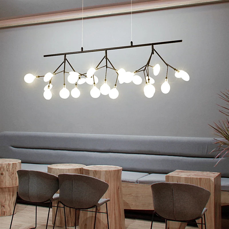 Verstelbaar ophangkoord 27 lampen Eilandverlichting Moderne Firefly metalen hanger voor slaapkamer Clearhalo
