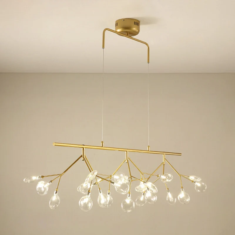 Verstelbaar ophangkoord 27 lampen Eilandverlichting Moderne Firefly metalen hanger voor slaapkamer Clearhalo