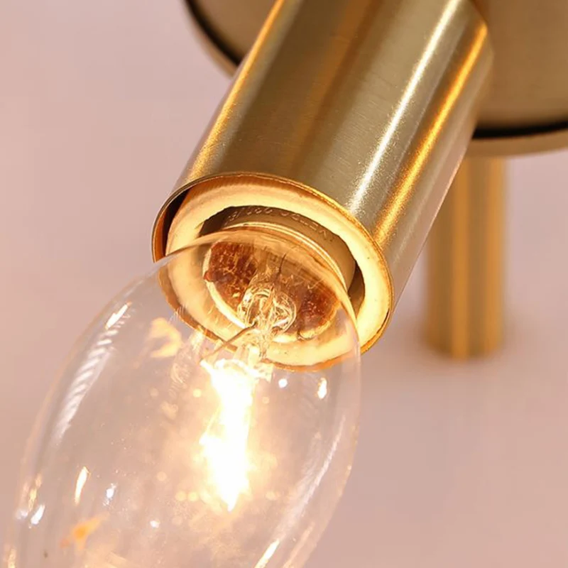 Vierkante helder gefacetteerde kristallen hanglamp postmoderne 4-lichts messing hangende kroonluchter Clearhalo