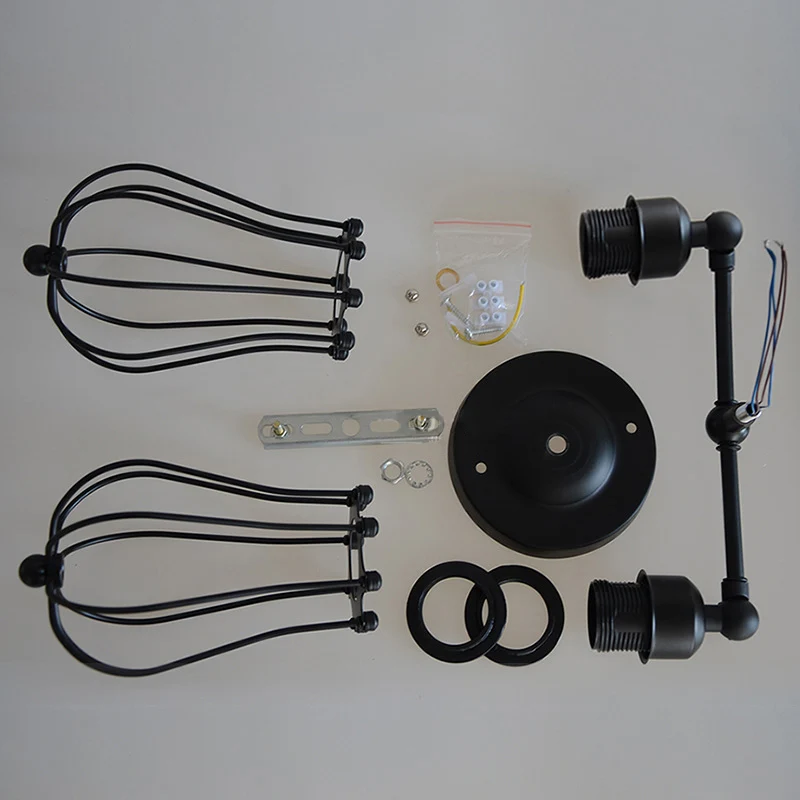 Vintage dubbele ijdelheid verlichting industriële stijl wandlamp voor slaapkamer badkamer Clearhalo