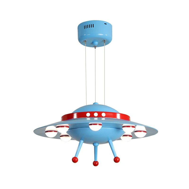 Vliegende schotel kinderkamer kroonluchter hanglamp acryl cartoon LED-plafondlamp Clearhalo