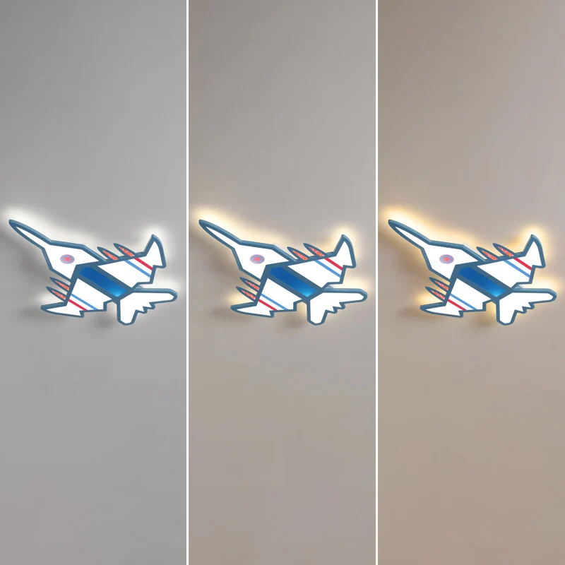 Vliegtuig inbouw LED-licht Kinder acryl slaapkamer Ultradunne plafondinbouwlamp Clearhalo
