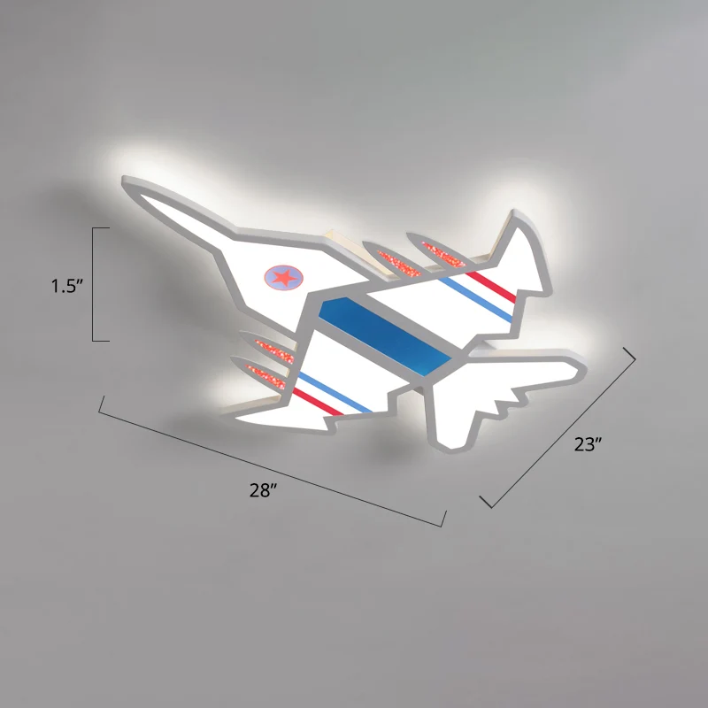 Vliegtuig inbouw LED-licht Kinder acryl slaapkamer Ultradunne plafondinbouwlamp Clearhalo