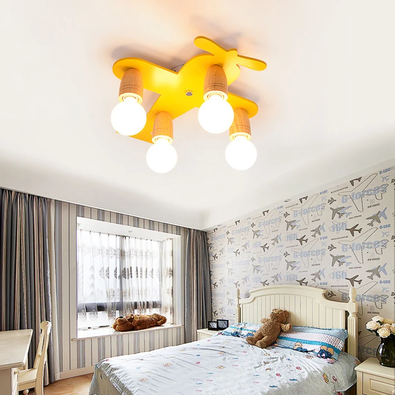 Vliegtuigen Kleuterschool Inbouw Plafondlamp Houten Moderne Eigentijdse Plafondlamp Clearhalo