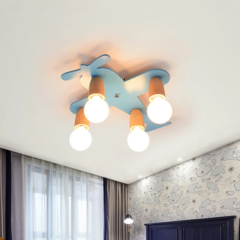 Vliegtuigen Kleuterschool Inbouw Plafondlamp Houten Moderne Eigentijdse Plafondlamp Clearhalo