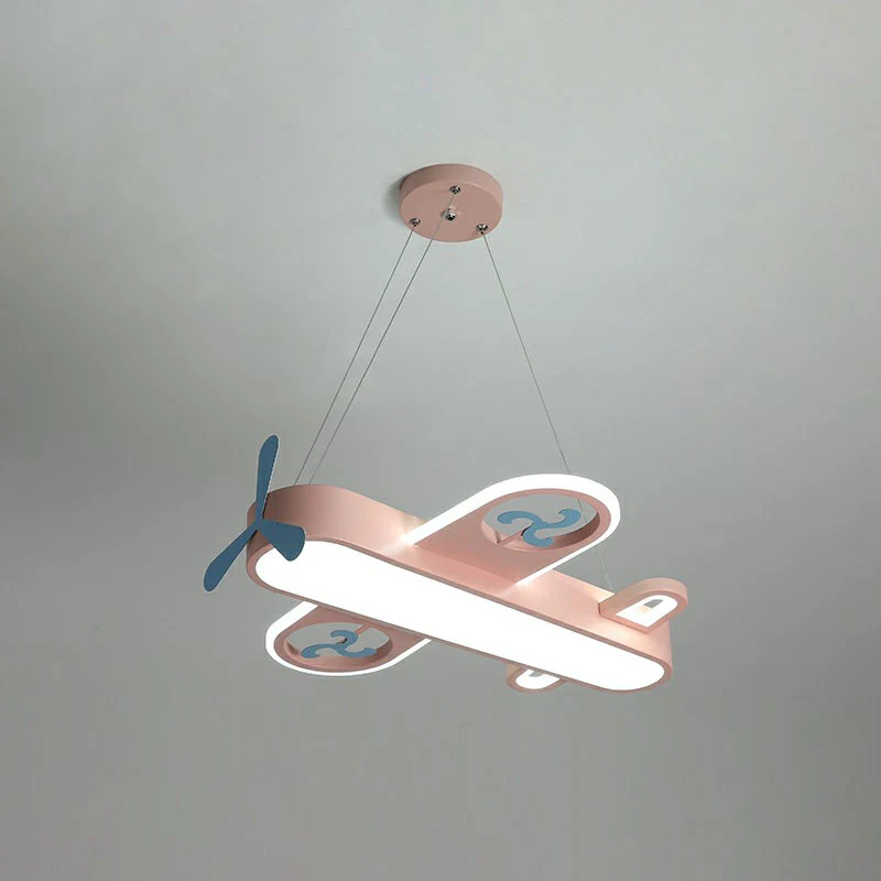Vliegtuigvorm kinderkamer kroonluchterlamp acryl hedendaagse LED hangende verlichting Clearhalo