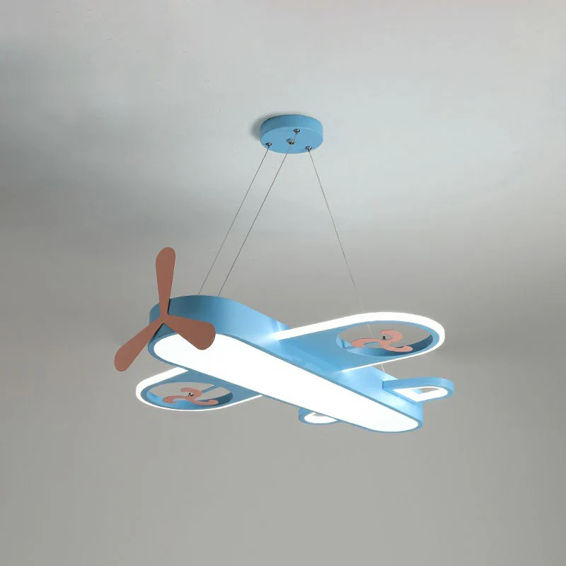 Vliegtuigvorm kinderkamer kroonluchterlamp acryl hedendaagse LED hangende verlichting Clearhalo