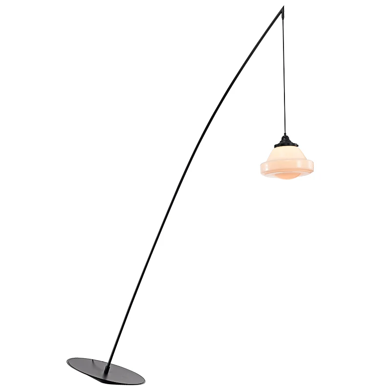 Vloerlamp Simplicity Metaal LED staande vloerlamp met bungelende kap Clearhalo