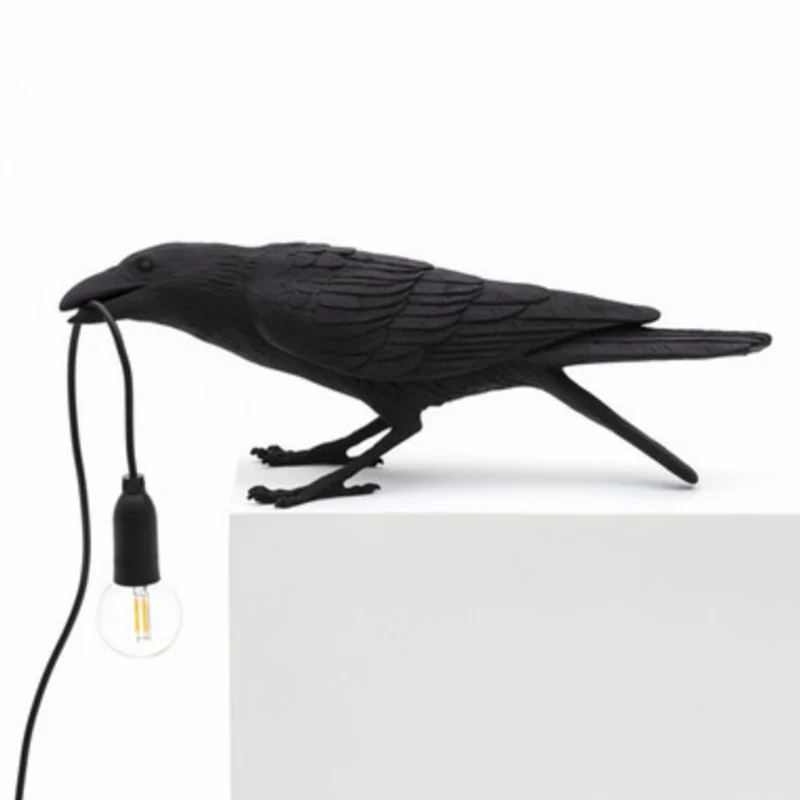 Vogelvormige tafellamp Artistiek Creatief Hars Nachtkastje met één lamp voor slaapkamer Clearhalo