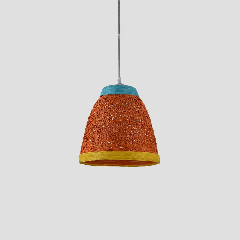 Weaving Bell hanglamp Aziatische stijl rotan 1 lamp Snackbar hanglamp Clearhalo