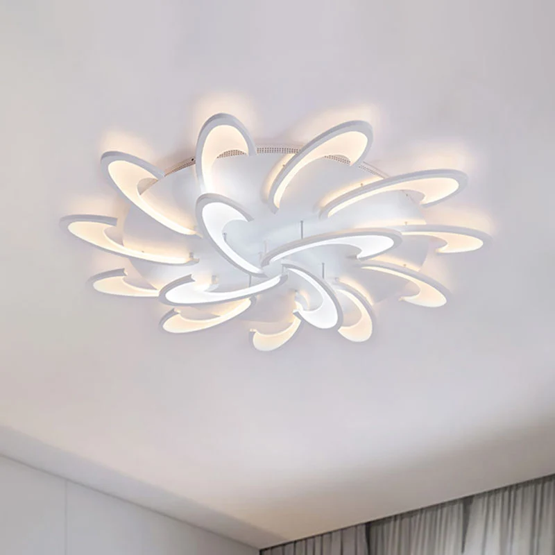 Windmolen inbouwplafondlamp modern acryl 3/6/12-licht woonkamer inbouwverlichting warm/wit/natuurlijk licht Clearhalo