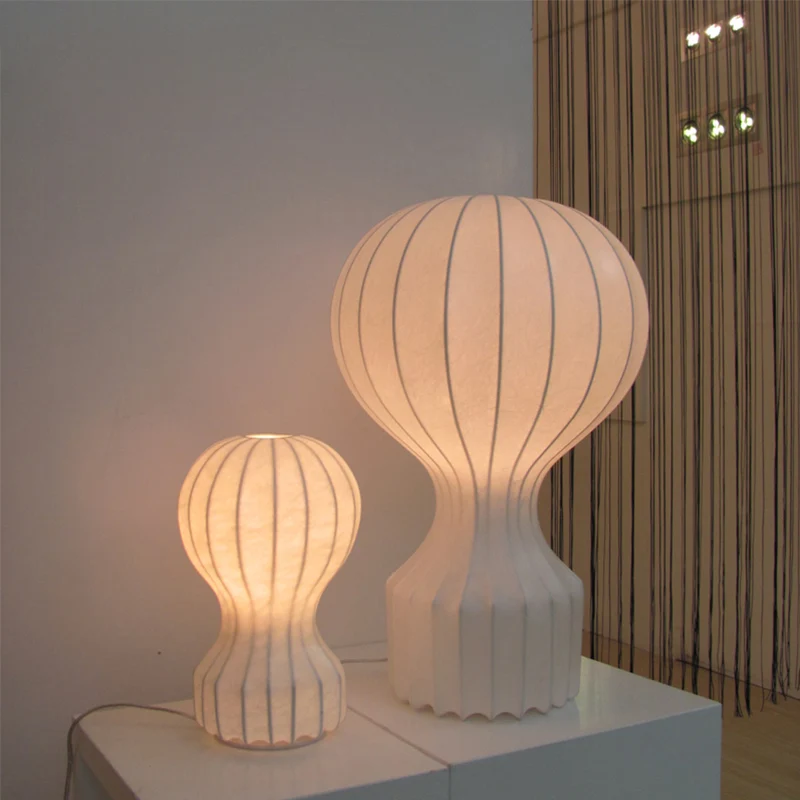 Wit gebogen tafellamp modernistisch 1 lamp stof kleine bureaulamp voor woonkamer Clearhalo