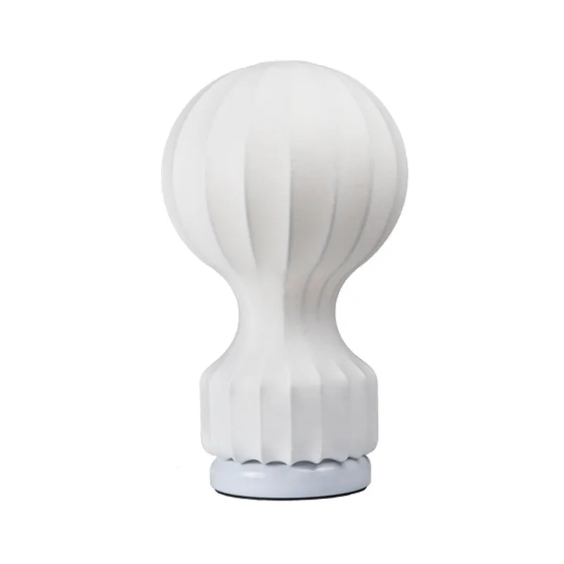 Wit gebogen tafellamp modernistisch 1 lamp stof kleine bureaulamp voor woonkamer Clearhalo