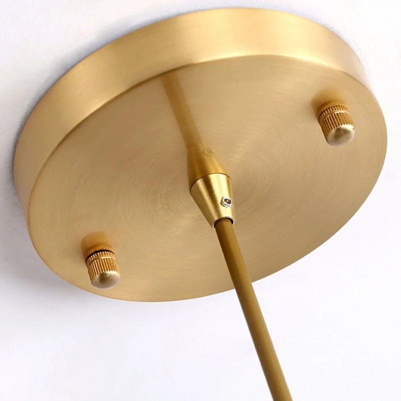 Wit glazen ovale hanglamp Nieuwigheid Minimalistische 2-lichts kroonluchter goud Clearhalo