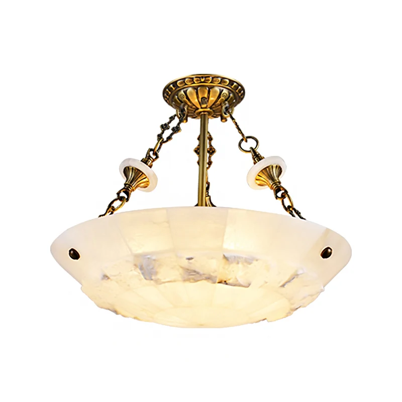 Witte glazen kom, semi-inbouw, traditionele 3/4-licht woonkamer dicht bij plafondlamp, 16"/19,5" W Clearhalo