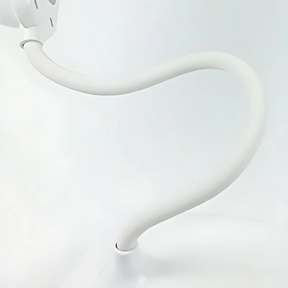Witte hoornvormige bureaulamp Eenvoudige stijl LED-aanraakgevoelige staande bureaulamp voor lezen Clearhalo