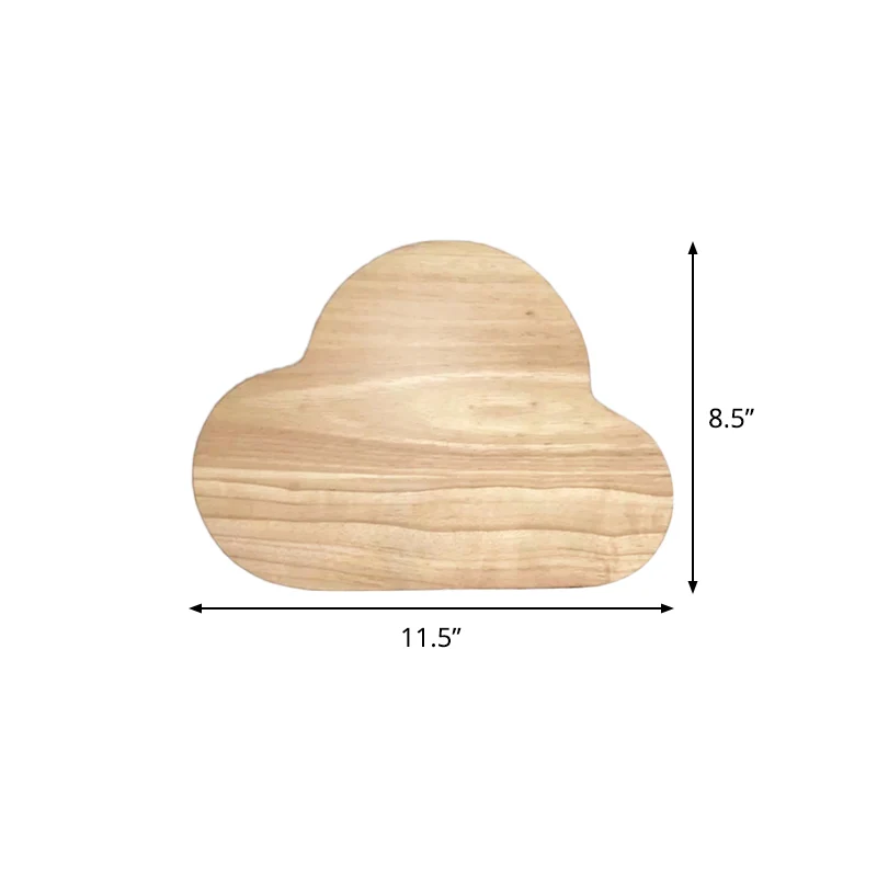 Wood Cloud Inbouw Wandkandelaar Minimalistische Beige LED Wandlamp warm/wit licht Clearhalo