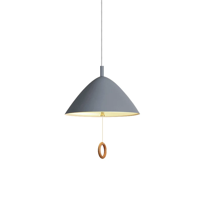 Woonkamer conische hanglamp metaal 1 lamp Macaron Loft hanglamp Clearhalo