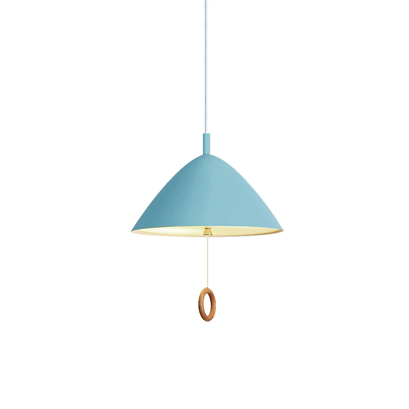 Woonkamer conische hanglamp metaal 1 lamp Macaron Loft hanglamp Clearhalo