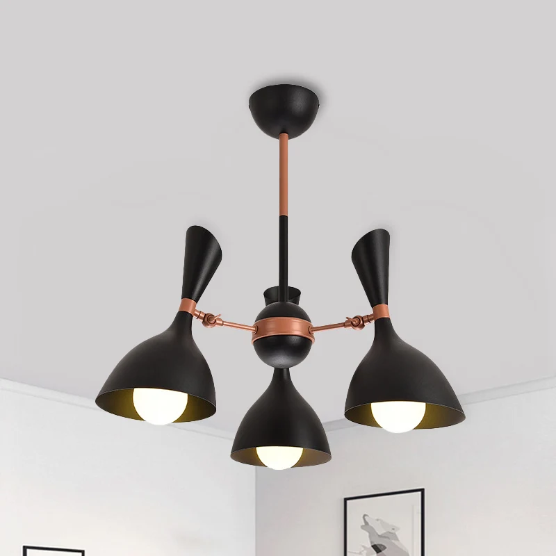 Woonkamer kleuterschool hanglamp metaal hedendaagse monochrome kroonluchter Clearhalo