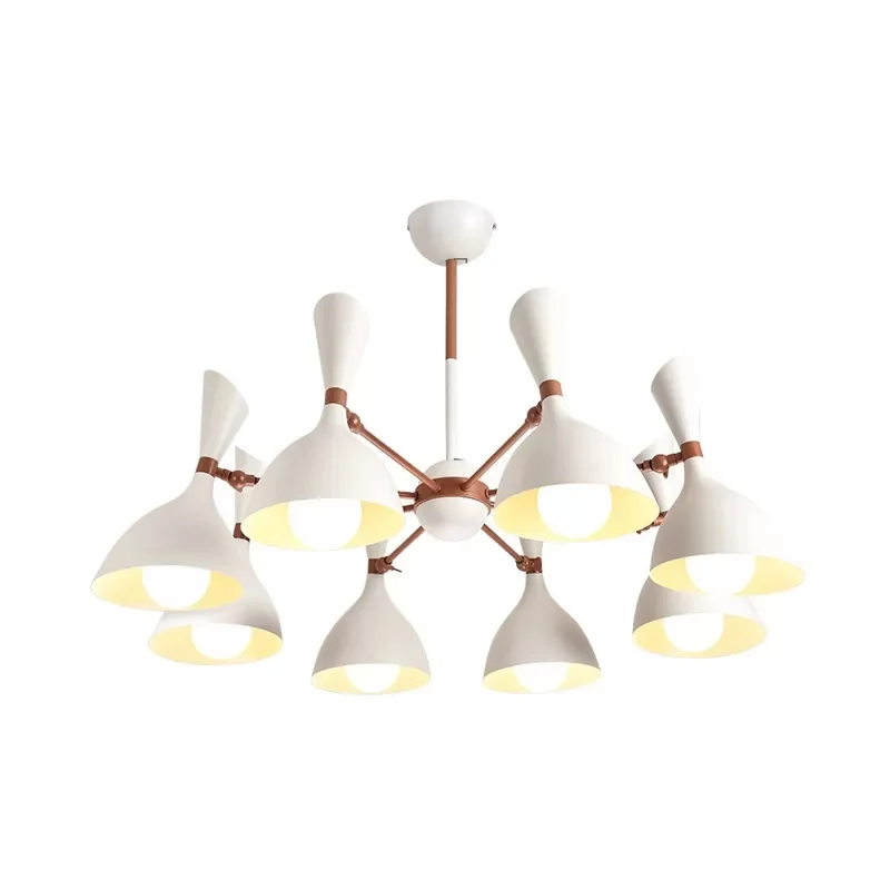 Woonkamer kleuterschool hanglamp metaal hedendaagse monochrome kroonluchter Clearhalo