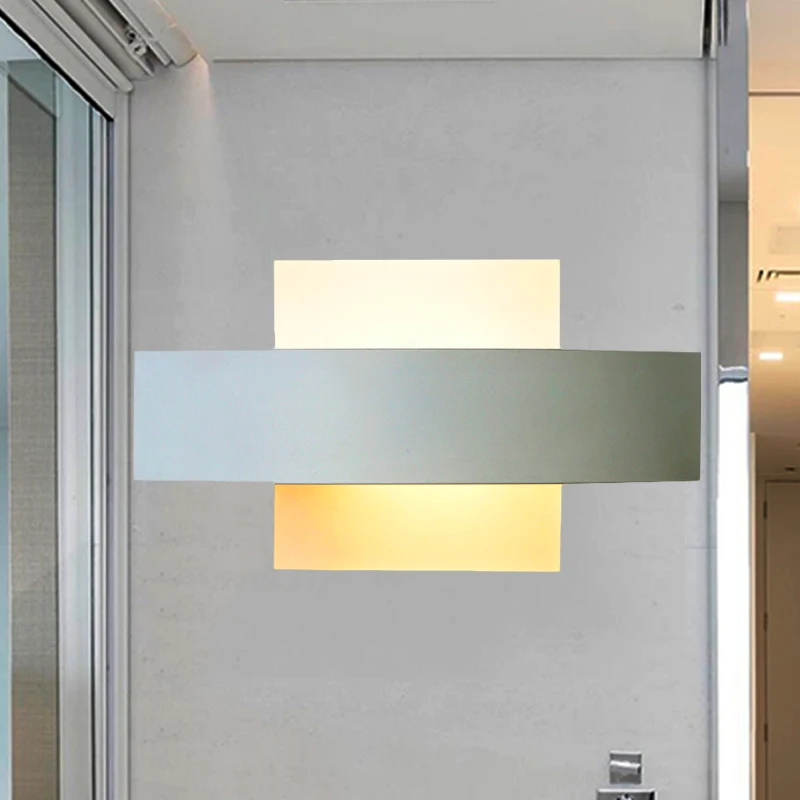 Woonkamer slank paneel wandlamp acryl moderne stijl witte LED schanslicht Clearhalo