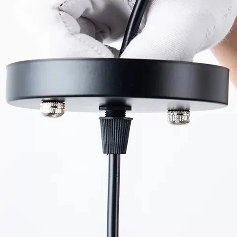 Zwart metalen 1-lichts hanglamp industriële retro draadkooi hanglamp voor restaurant Clearhalo