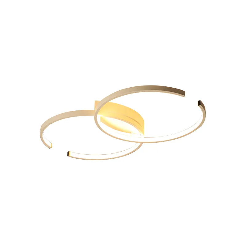 Zwart en wit/wit C-vormig plafondverlichtingsarmatuur Eenvoud LED-acryl halfverzonken plafondlamp warm/wit/natuurlijk lich...