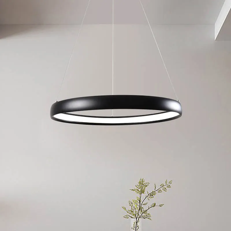 Zwart/bruin/goud Orbit LED-plafondlamp Modernisme 1/2/3-lichts acrylkroonluchter warm/wit/natuurlijk licht Clearhalo