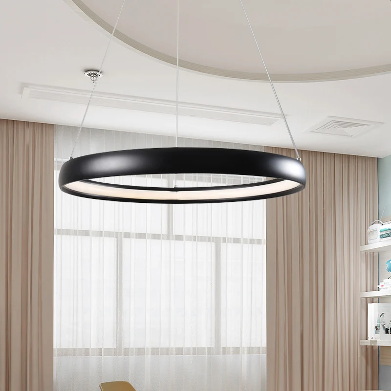 Zwart/bruin/goud Orbit LED-plafondlamp Modernisme 1/2/3-lichts acrylkroonluchter warm/wit/natuurlijk licht Clearhalo