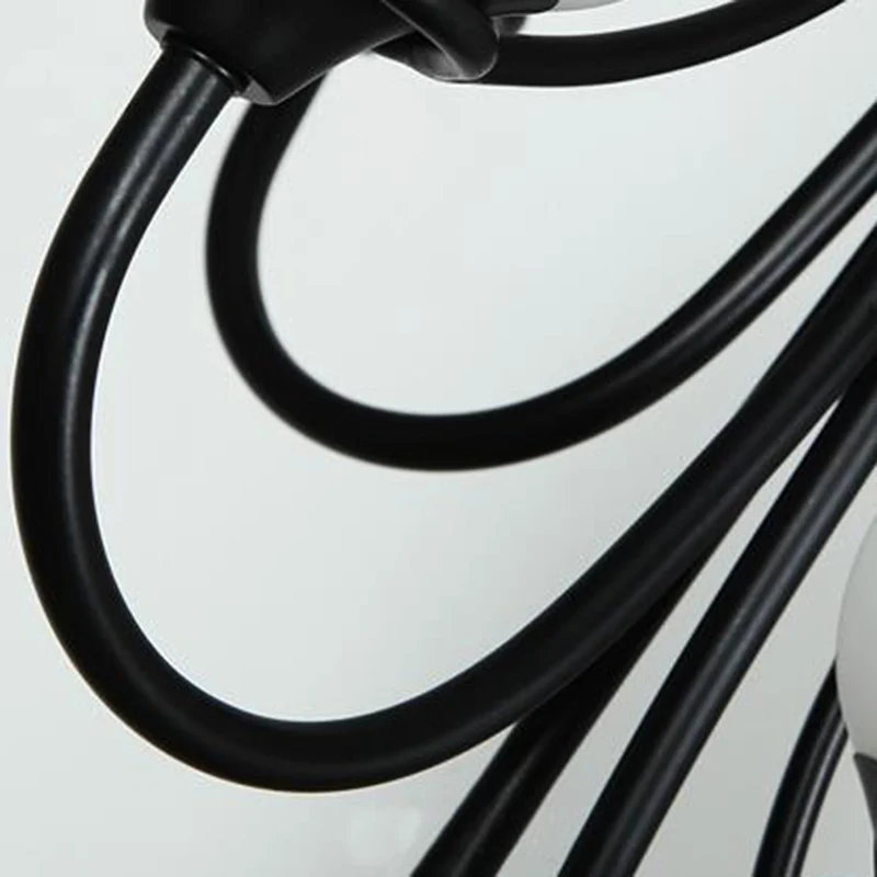 Zwarte kopvormige hanglamp, traditioneel matglas, 5/7 lampen, woonkamerkroonluchter voor woonkamer Clearhalo