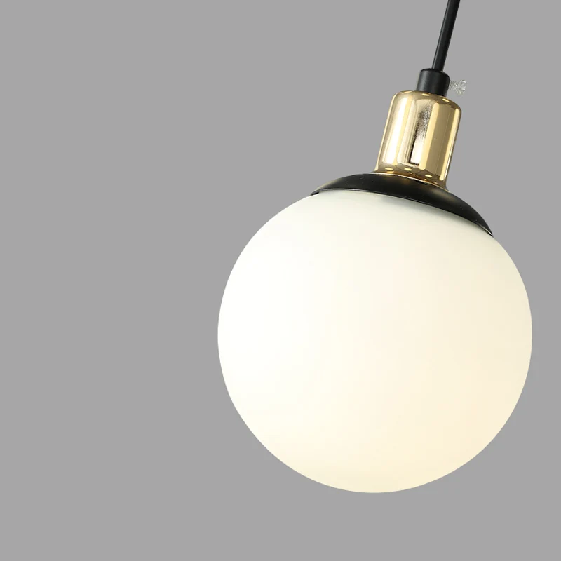 Zwarte Starburst kroonluchter licht moderne 4/7/9 licht opaal glazen hanglamp voor slaapkamer Clearhalo